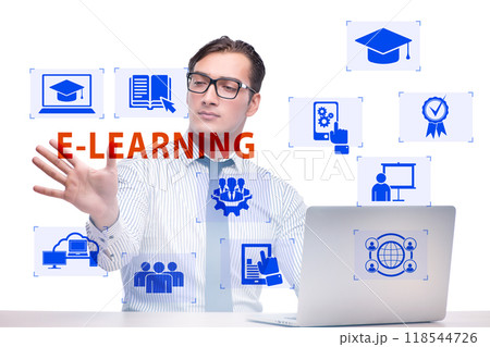 E-learning concept as modern way of education E-learning concept as modern way of education 118544726
