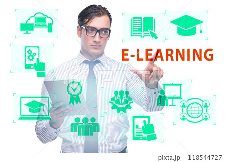 E-learning concept as modern way of education E-learning concept as modern way of education 118544727