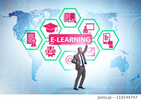 E-learning concept as modern way of education E-learning concept as modern way of education 118544747