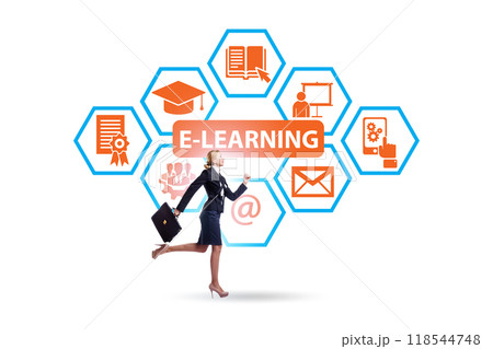 E-learning concept as modern way of education 118544748