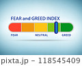 Fear and greed investor behaviour concept 118545409