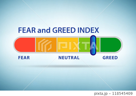 Fear and greed investor behaviour concept 118545409