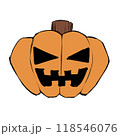 ハロウィンのカボチャ 118546076