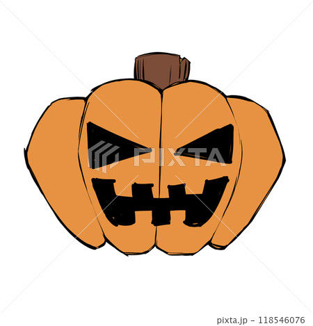 ハロウィンのカボチャ ハロウィンのカボチャ 118546076