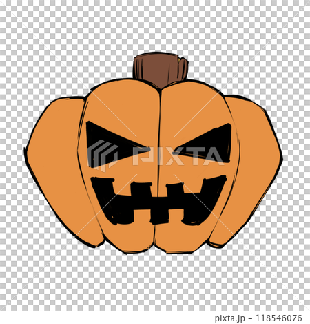 ハロウィンのカボチャ ハロウィンのカボチャ 118546076