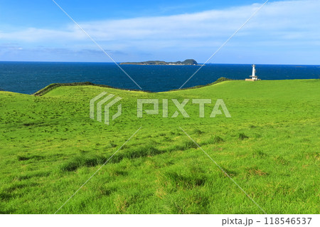【佐賀県】肥前立石埼灯台と杉の原放牧場と小川島 118546537