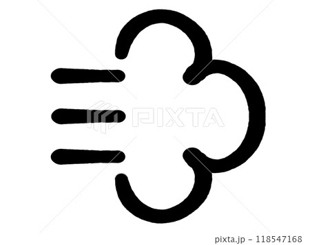 落書き風ダッシュマークのイラスト素材 118547168