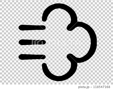 落書き風ダッシュマークのイラスト素材 118547168