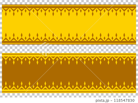 印度風格裝飾邊框集。矢量數據。 印度風格裝飾邊框集。矢量數據。 118547830