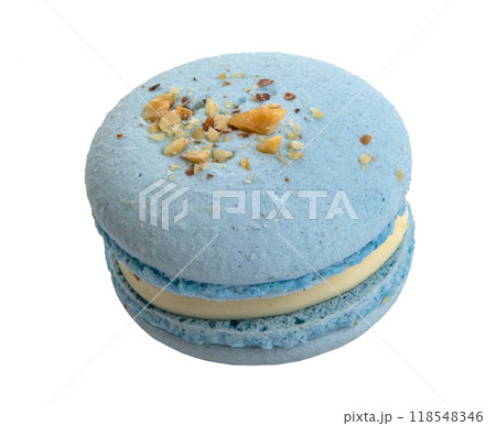 Exclusive macaroon with flavor isolated on the white 118548346