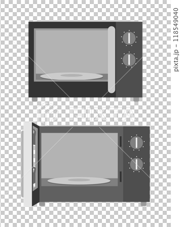 ダイヤル式の電子レンジ セット ダイヤル式の電子レンジ セット 118549040
