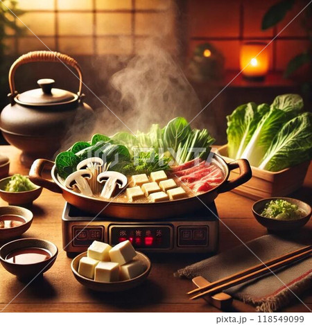 鍋：すき焼き 118549099