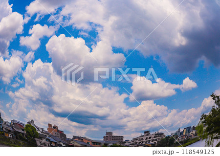 【京都風景】魚眼で見た鴨川（七条大橋から三条大橋まで） 118549125