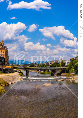 【京都風景】魚眼で見た鴨川（七条大橋から三条大橋まで） 118549143