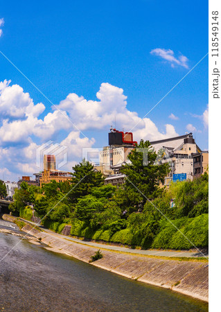 【京都風景】魚眼で見た鴨川（七条大橋から三条大橋まで） 118549148