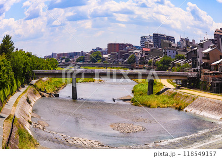 【京都風景】魚眼で見た鴨川（七条大橋から三条大橋まで） 118549157