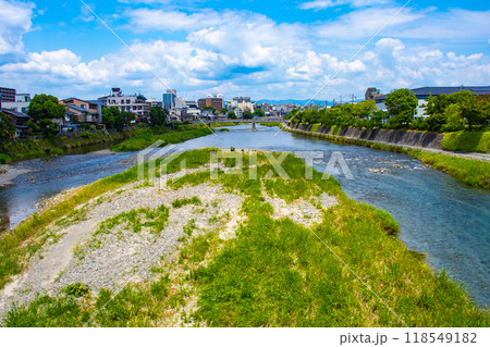 【京都風景】魚眼で見た鴨川（七条大橋から三条大橋まで） 118549182