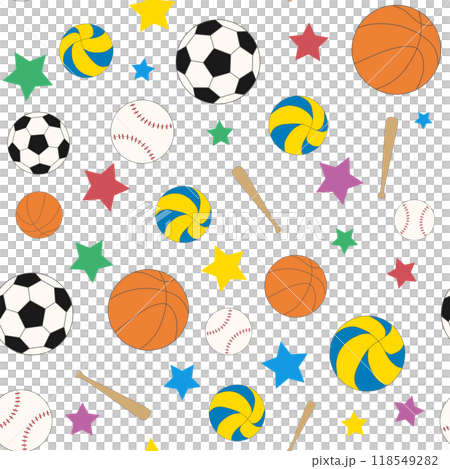 Ball games seamless pattern 118549282