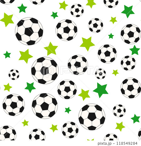 サッカーのシームレスパターン 118549284