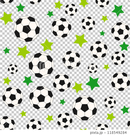 サッカーのシームレスパターン 118549284