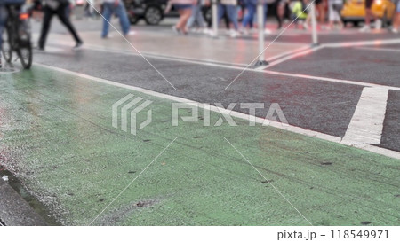 New York City Times Square, Manhattan Midtown Broadway street, USA. American people, zebra crosswalk New York City Times Square, Manhattan Midtown Broadway street, USA. American people, zebra crosswalk 118549971