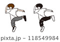ポーズをとる男性ダンサー 2 118549984