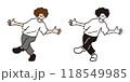 ポーズをとる男性ダンサー 1 118549985