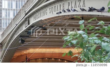 New York City Grand Central Terminal station on 42 street, Manhattan. Pershing Square bridge, USA. New York City Grand Central Terminal station on 42 street, Manhattan. Pershing Square bridge, USA. 118550096
