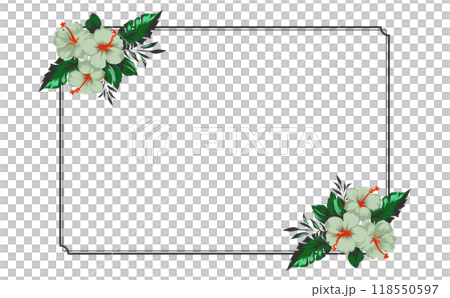 美麗的花框/框架設計/聖誕色彩 118550597