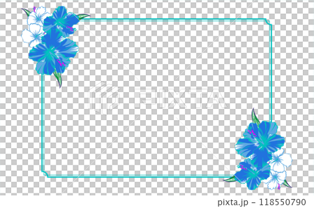 美麗華麗的花框/相框設計/夏日色彩 118550790