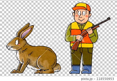 The Hunter and the Brown Rabbit 118550953