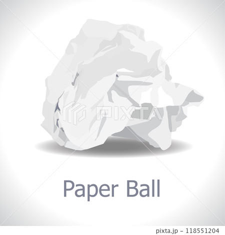 paper ball crumple vector abstract 118551204