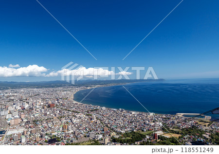 【北海道】函館山から眺める函館市内の景観 【北海道】函館山から眺める函館市内の景観 118551249