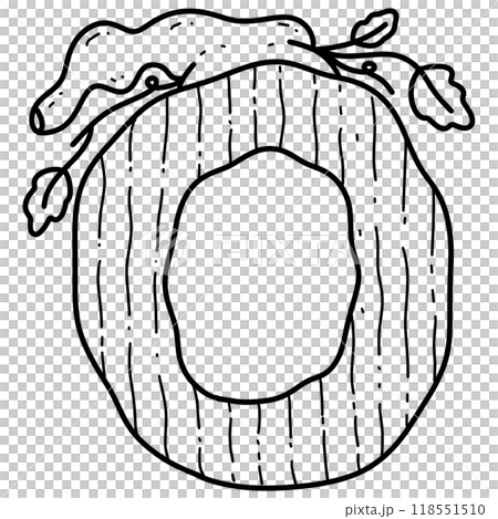 Whimsical pumpkin Alphabet and Numbers Doodle Design 118551510