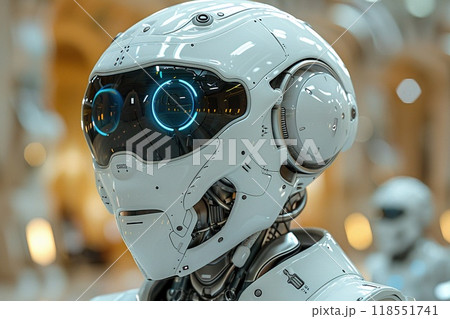 A 3D character illustration for a sci-fi novel. 118551741