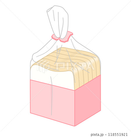 袋に入った食パン（1斤6枚スライス） 118551921