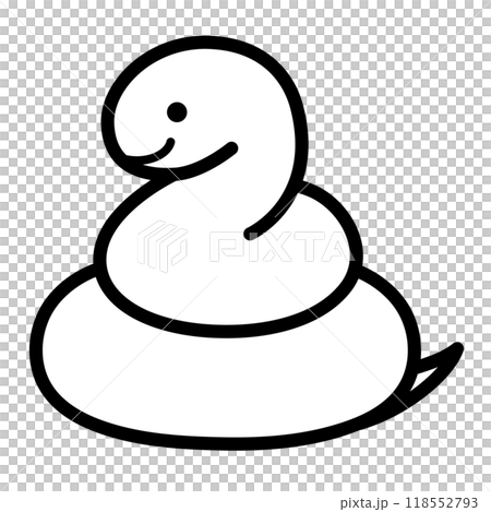 Simple snake illustration 118552793