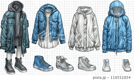 An outline illustration of different types of trees. An outline illustration of different types of trees. 118552854