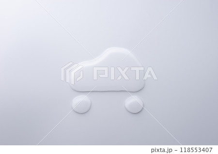 水滴で書いた車　 118553407