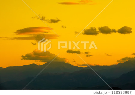 Sunset Clouds over the Thessalian Mountains Sunset Clouds over the Thessalian Mountains 118553997