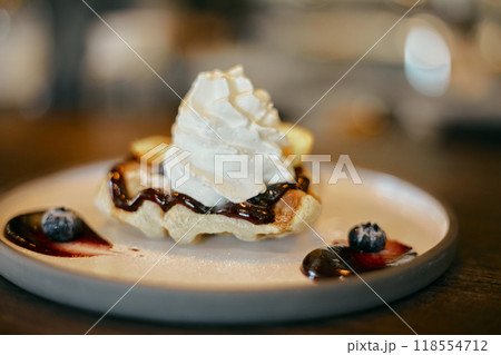 homemade Croissant Waffle or Croffle homemade Croissant Waffle or Croffle 118554712