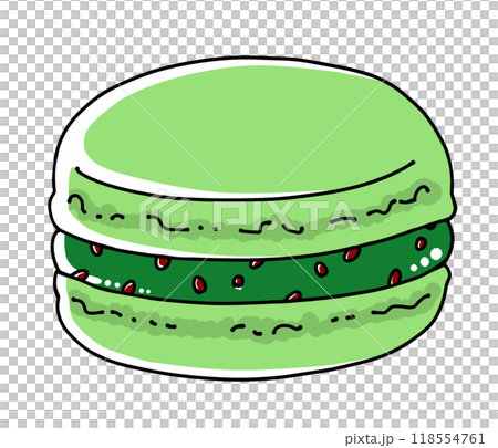 Simple and light matcha macarons, solid color Simple and light matcha macarons, solid color 118554761