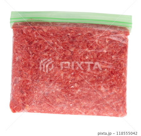 raw minced meat isolated on white 118555042