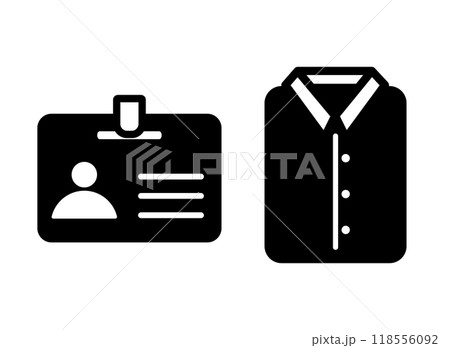 ユニフォーム　社員証　アイコン 118556092