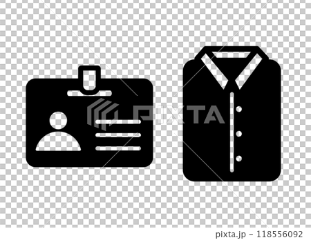 ユニフォーム　社員証　アイコン 118556092