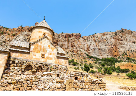 bottom view of Surb Karapet church in Noravank bottom view of Surb Karapet church in Noravank 118556133