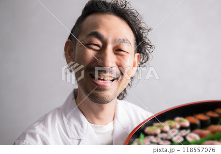 寿司職人のイメージ　ヘイらっしゃい！ 118557076