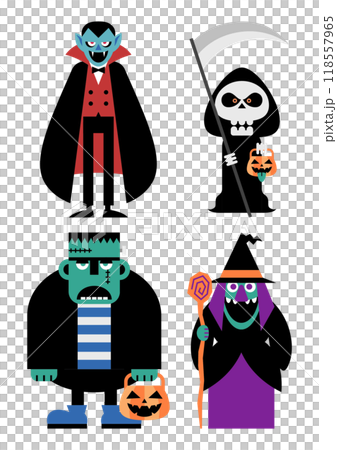 ハロウィンキャラクター 118557965