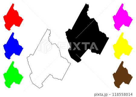 Avery County, North Carolina State (U.S. county, United States of America, USA, U.S., US) map vector illustration, scribble sketch Avery map 118558014