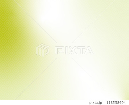 若草色のグラデーションの和柄背景 幾何学模様 若草色のグラデーションの和柄背景 幾何学模様 118558494